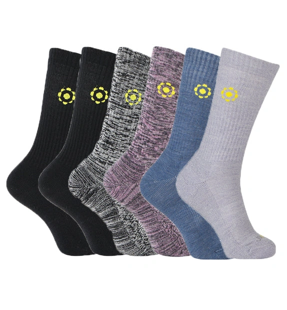 Cozy Crew: Luxurious Merino Wool Socks, 6-Pack. Your Feet Will Thank You.
