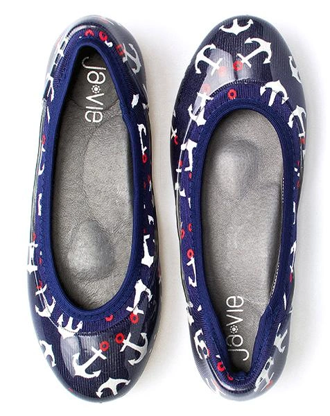 Seas the Day Jelly Flats Adorable Anchor Shoes