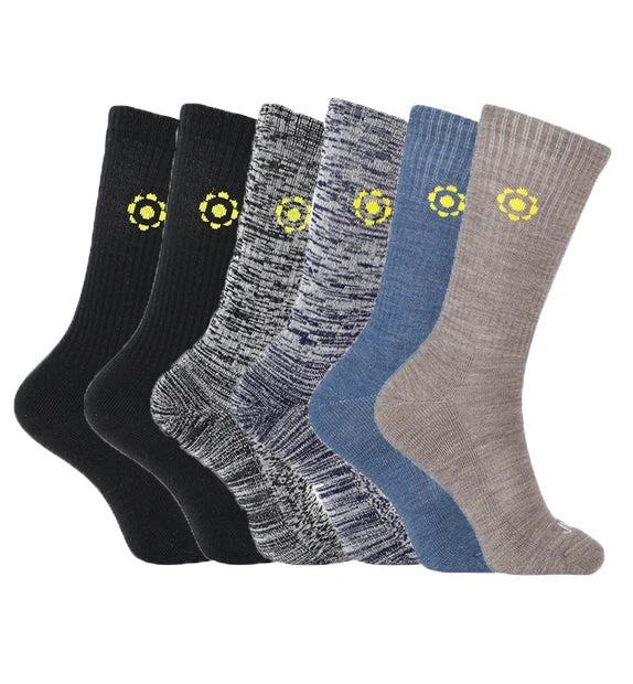 Cozy Merino Crew Socks 6-Pack Your Everyday Comfort Upgrade